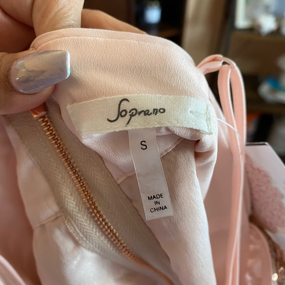 Soprano Gold Sequin Peplum Blouse - Picture 7 of 10